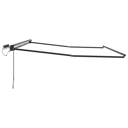Electric Retractable Awning Frame Anthracite 5 x 3 m Steel