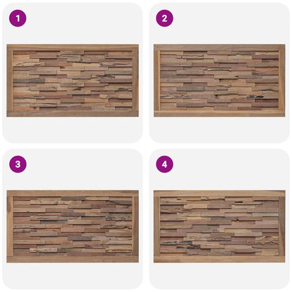 Bed Headboard Natural Solid Teak Wood