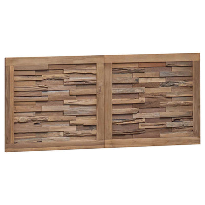 Bed Headboard Natural Solid Teak Wood