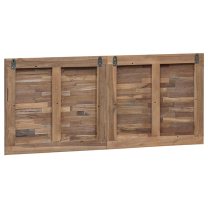 Bed Headboard Natural Solid Teak Wood