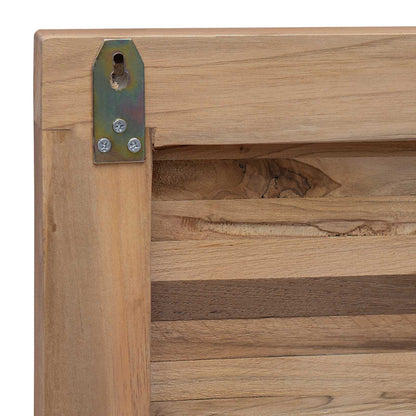 Bed Headboard Natural Solid Teak Wood