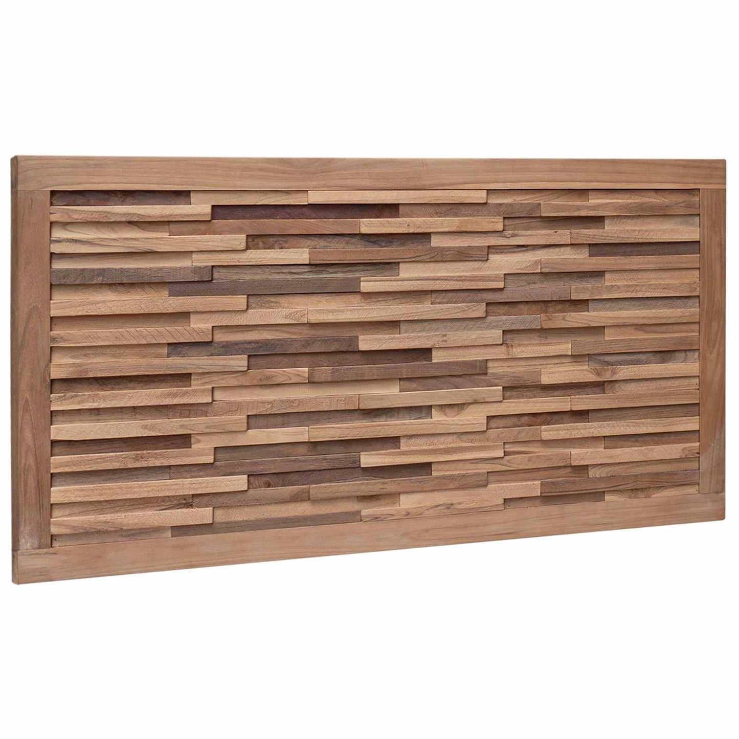 Bed Headboard Natural Solid Teak Wood