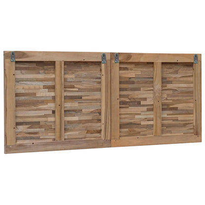 Bed Headboard Natural Solid Teak Wood