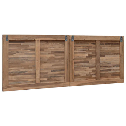 Bed Headboard Natural Solid Teak Wood