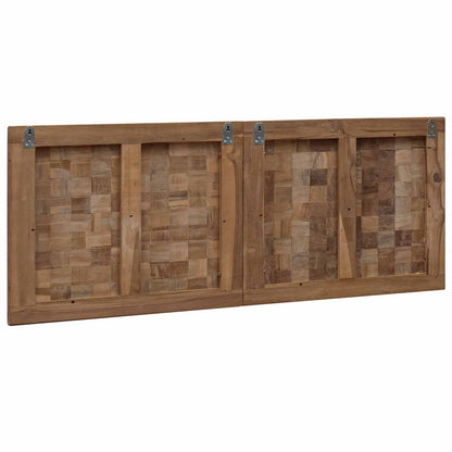 Bed Headboard Natural Solid Teak Wood