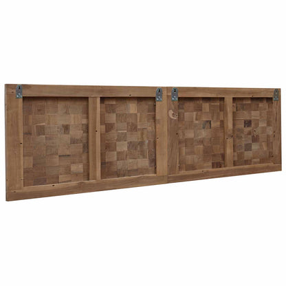 Headboard Wall-mounted Natural 140 cm Solid Teak Wood