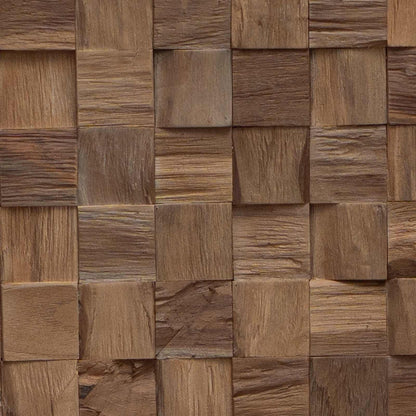 Headboard Wall-mounted Natural 160 cm Solid Teak Wood