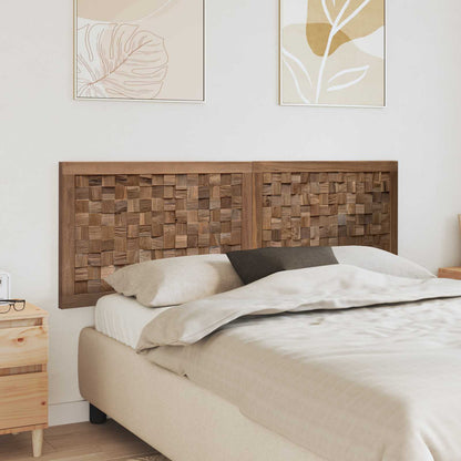Headboard Wall-mounted Natural 160 cm Solid Teak Wood