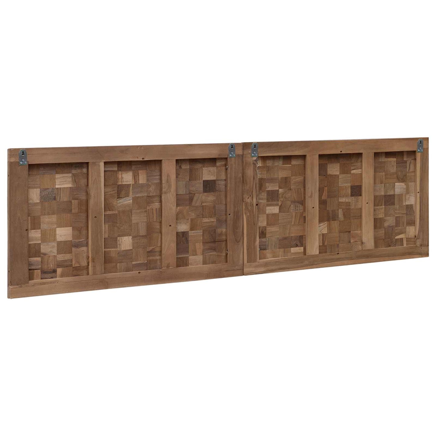 Headboard Wall-mounted Natural 160 cm Solid Teak Wood