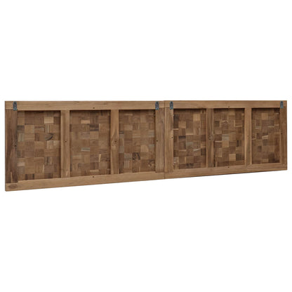 Bed Headboard Natural Solid Teak Wood