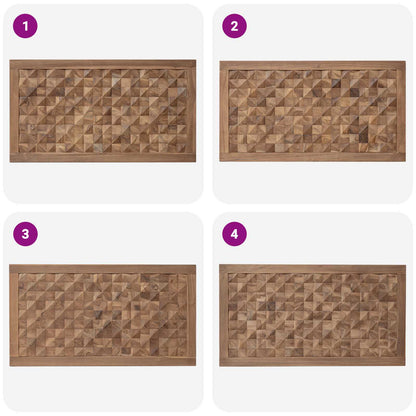 Bed Headboard Natural Solid Teak Wood
