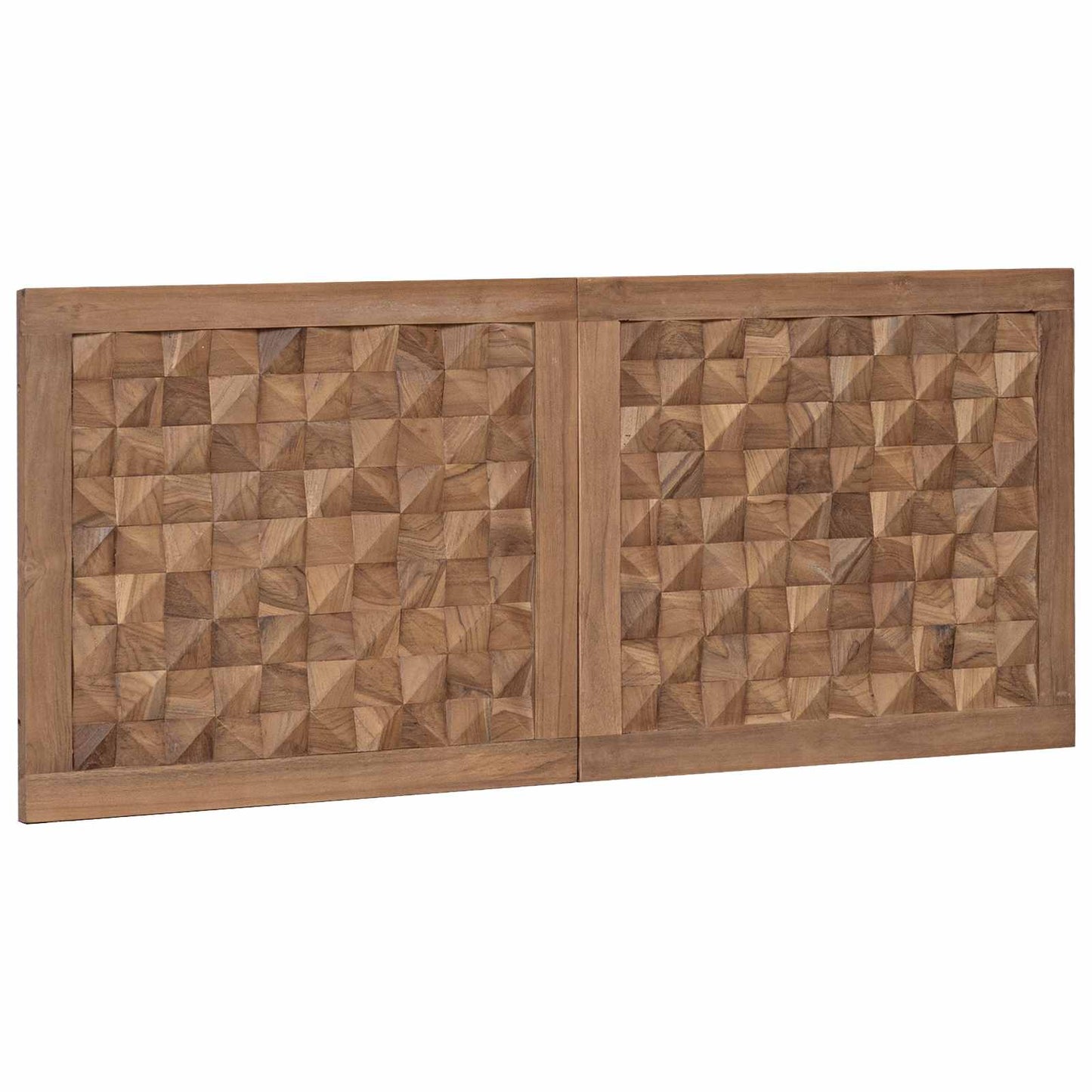 Bed Headboard Natural Solid Teak Wood
