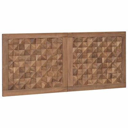 Bed Headboard Natural Solid Teak Wood