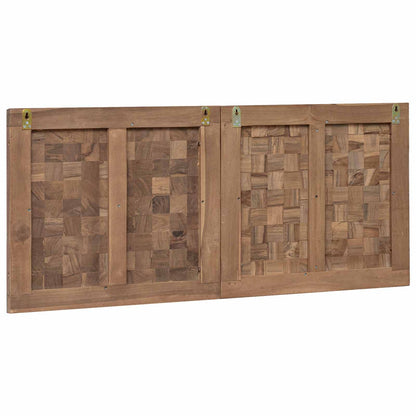 Bed Headboard Natural Solid Teak Wood