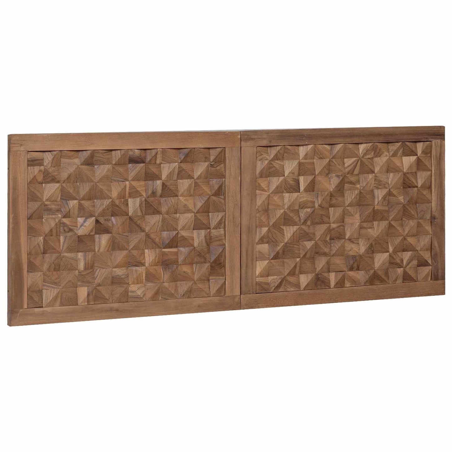 Bed Headboard Natural Solid Teak Wood