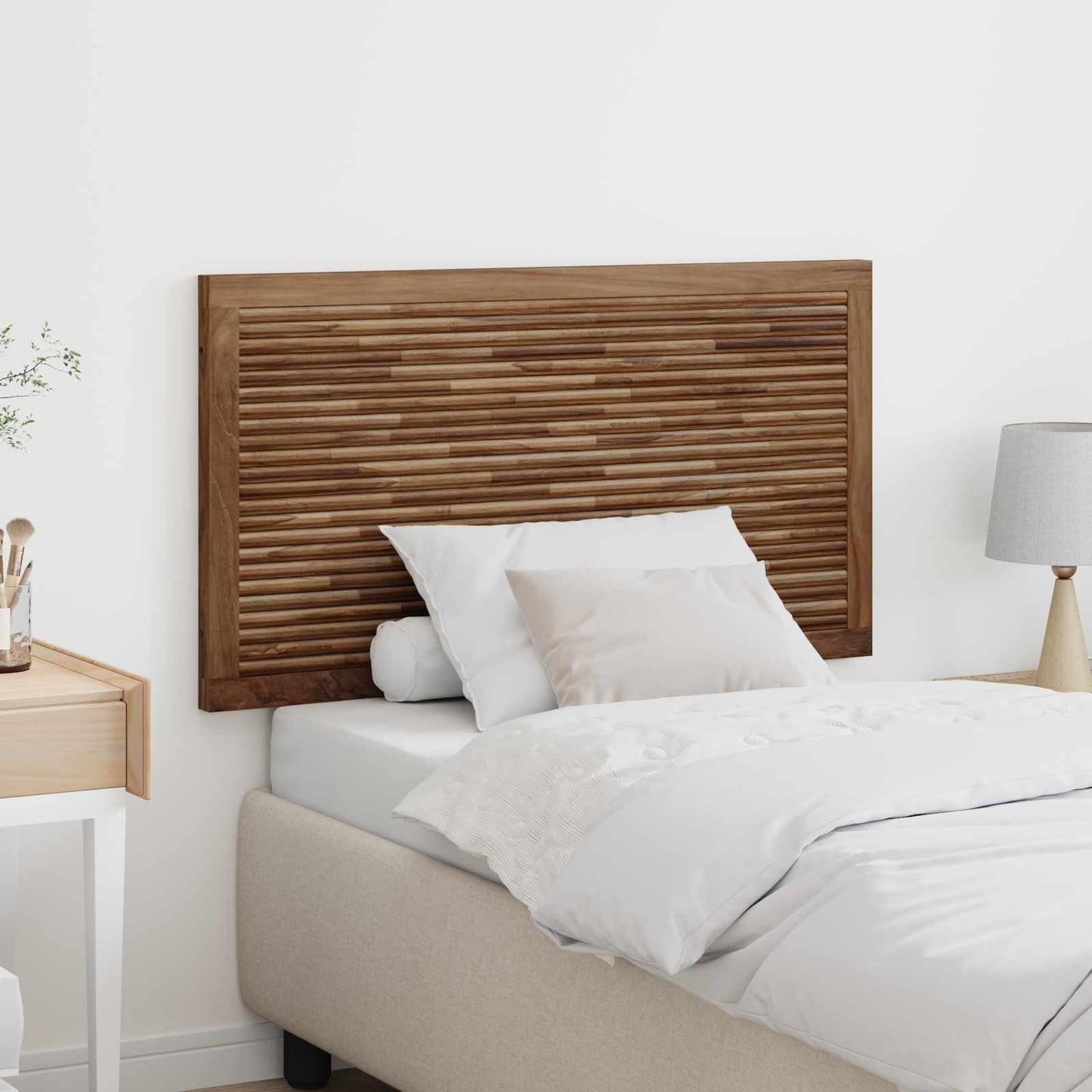 Bed Headboard Natural Solid Teak Wood