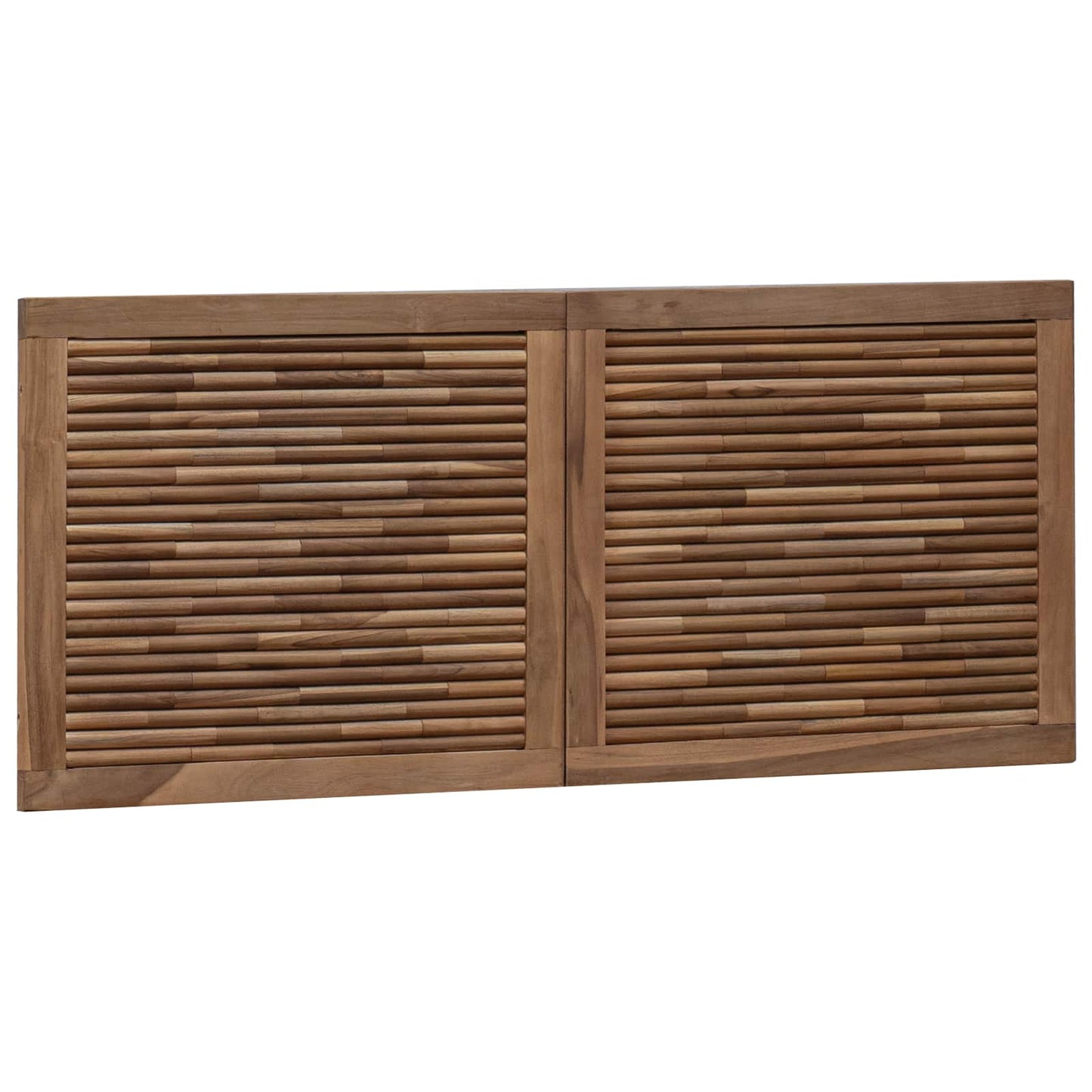 Headboard Wall-mounted Natural 120 cm Solid Teak Wood
