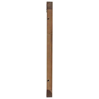 Headboard Wall-mounted Natural 120 cm Solid Teak Wood