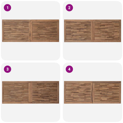 Bed Headboard Natural Solid Teak Wood