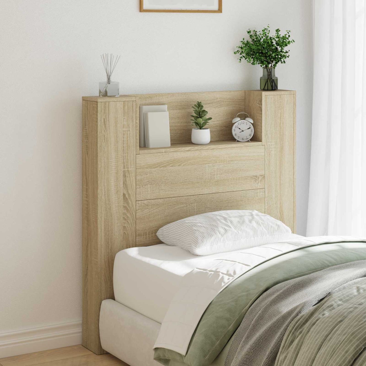 Headboard Sonoma Oak Engineered Wood