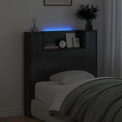 Headboard Black Oak Engineered Wood