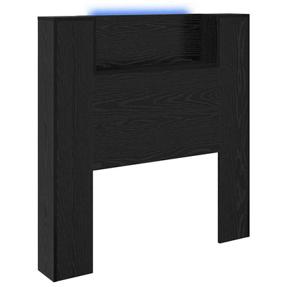 Headboard Black Oak Engineered Wood