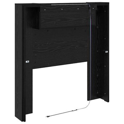 Headboard Black Oak Engineered Wood