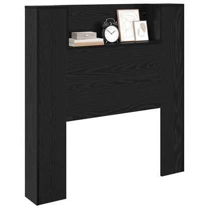 Headboard Black Oak Engineered Wood