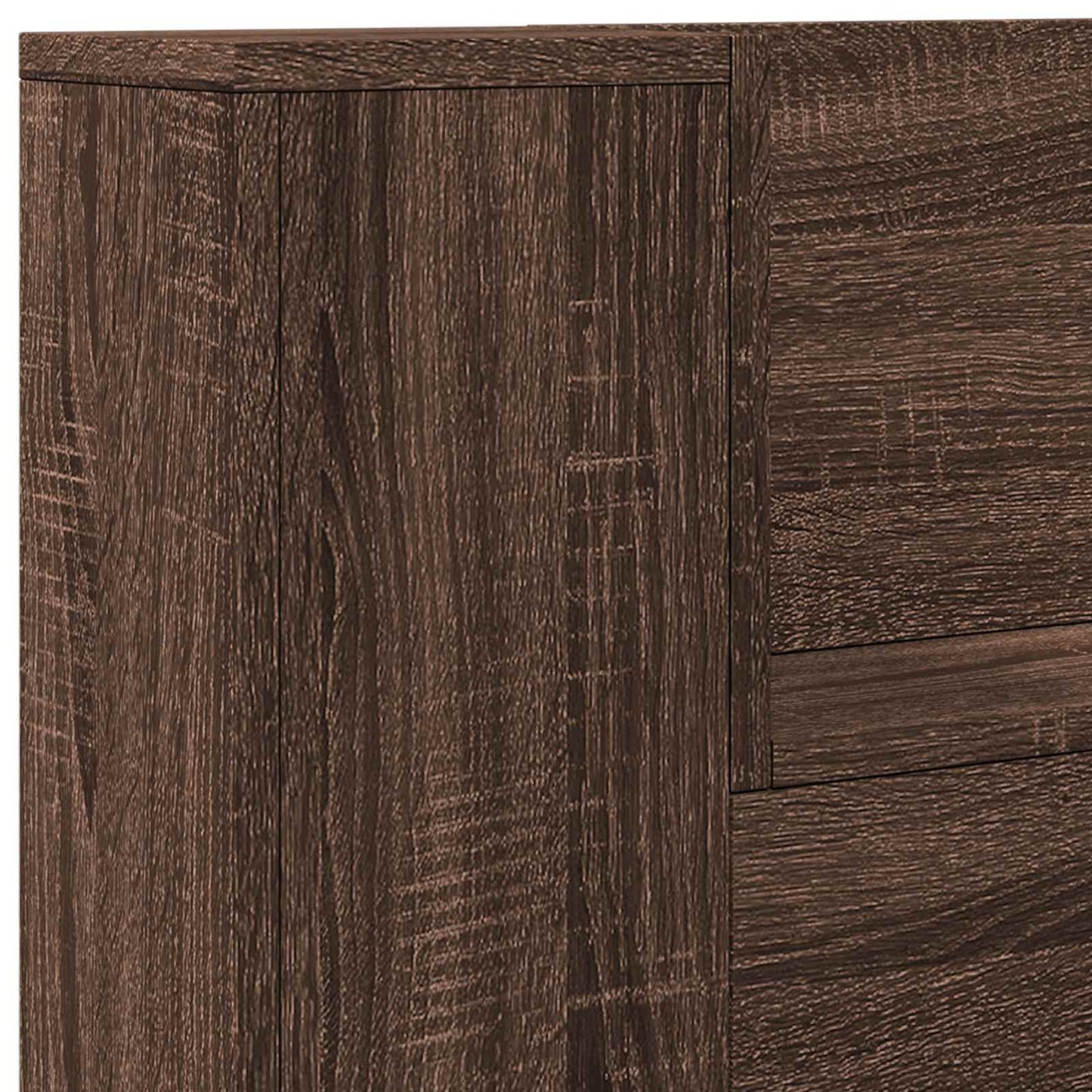Headboard Brown Oak Engineered Wood