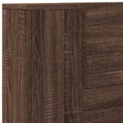 Headboard Brown Oak Engineered Wood