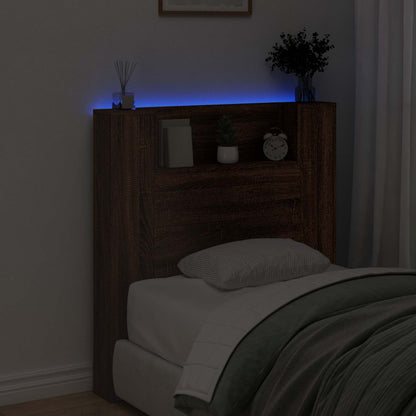 Headboard Brown Oak Engineered Wood
