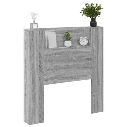 Headboard Grey Sonoma Engineered Wood