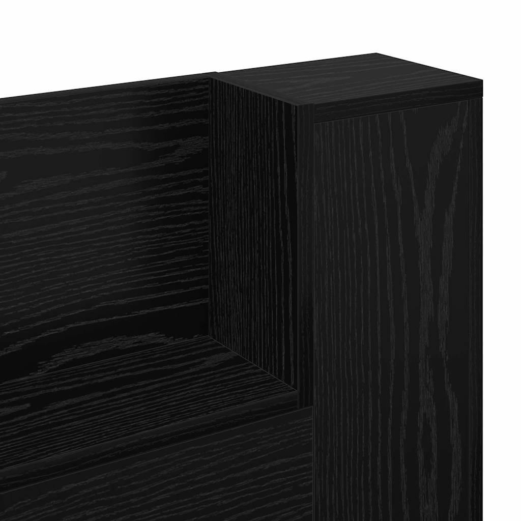 Headboard Black Oak Engineered Wood