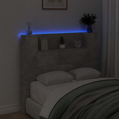 Headboard Concrete Grey Engineered Wood