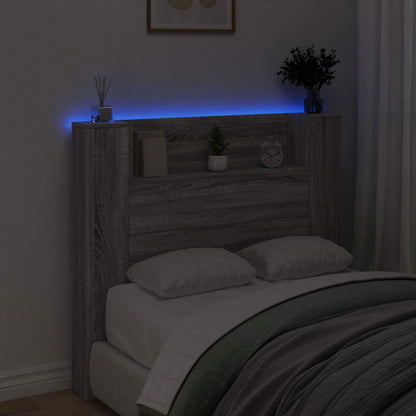 Headboard Grey Sonoma Engineered Wood