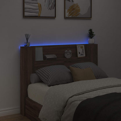 Headboard Brown Oak Engineered Wood