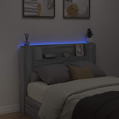 Headboard Grey Sonoma Engineered Wood