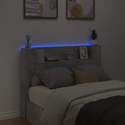 Headboard Concrete Grey 140 x 16.5 x 103.5 cm Engineered Wood