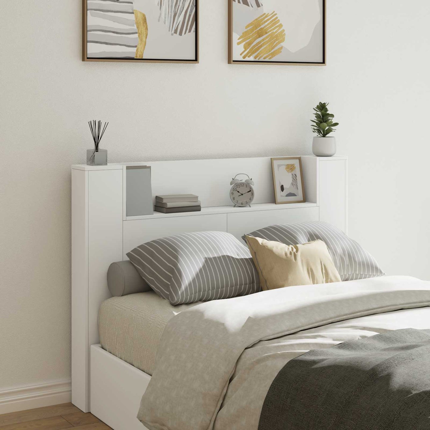 Headboard White Engineered Wood