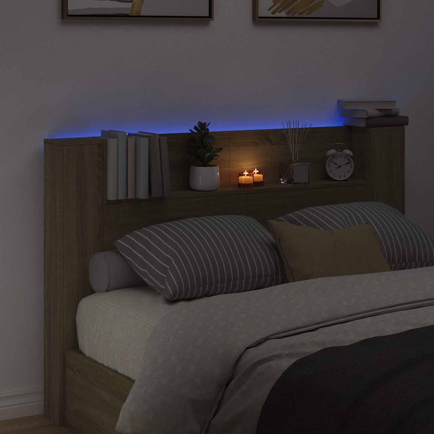 Headboard Sonoma Oak Engineered Wood