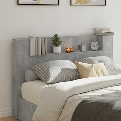 Headboard Concrete Grey Engineered Wood