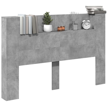 Headboard Concrete Grey Engineered Wood