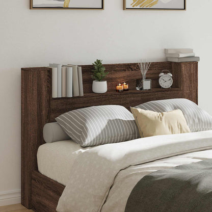 Headboard Brown Oak Engineered Wood