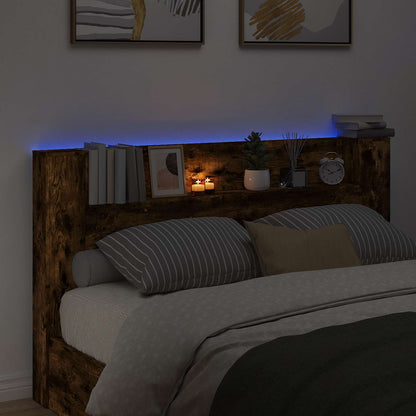 Headboard Smoked Oak Engineered Wood