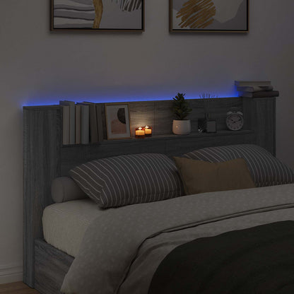 Headboard Grey Sonoma Engineered Wood