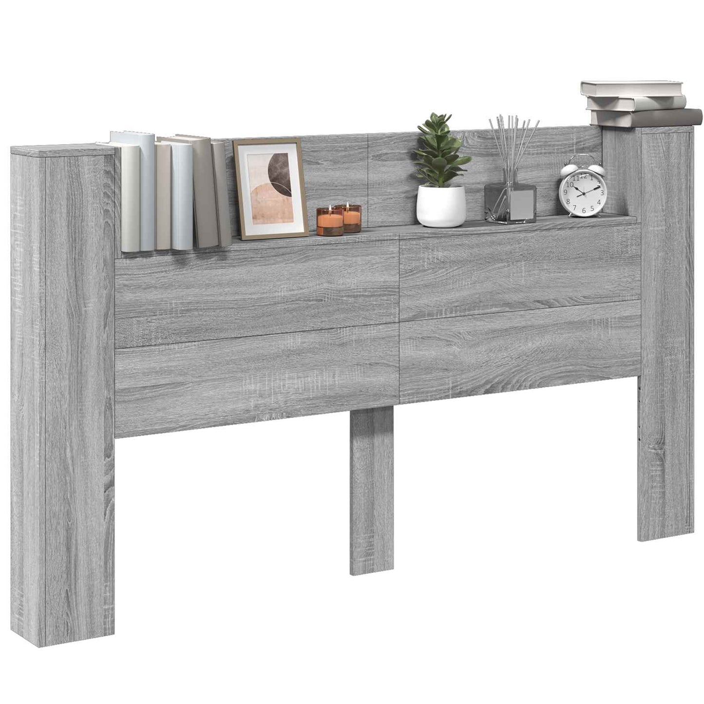 Headboard Grey Sonoma Engineered Wood