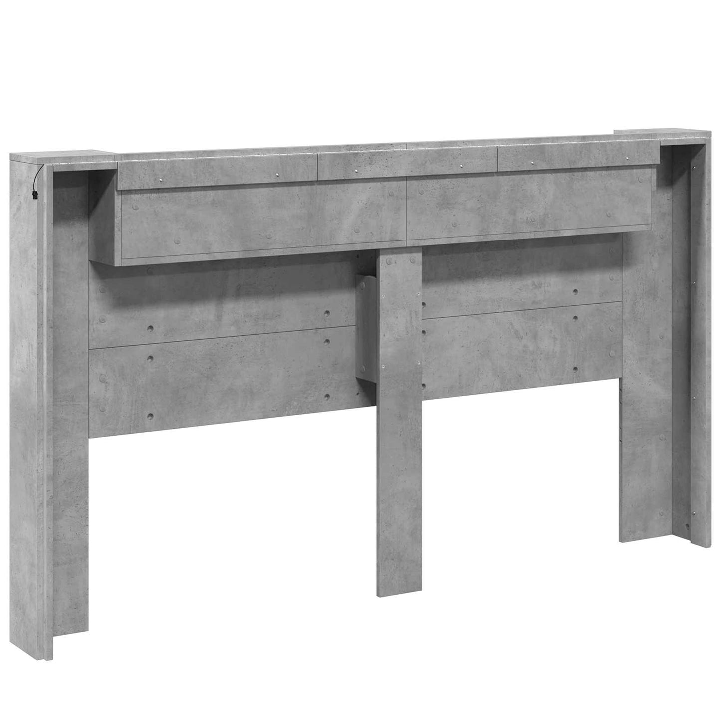 Headboard Concrete Grey Engineered Wood