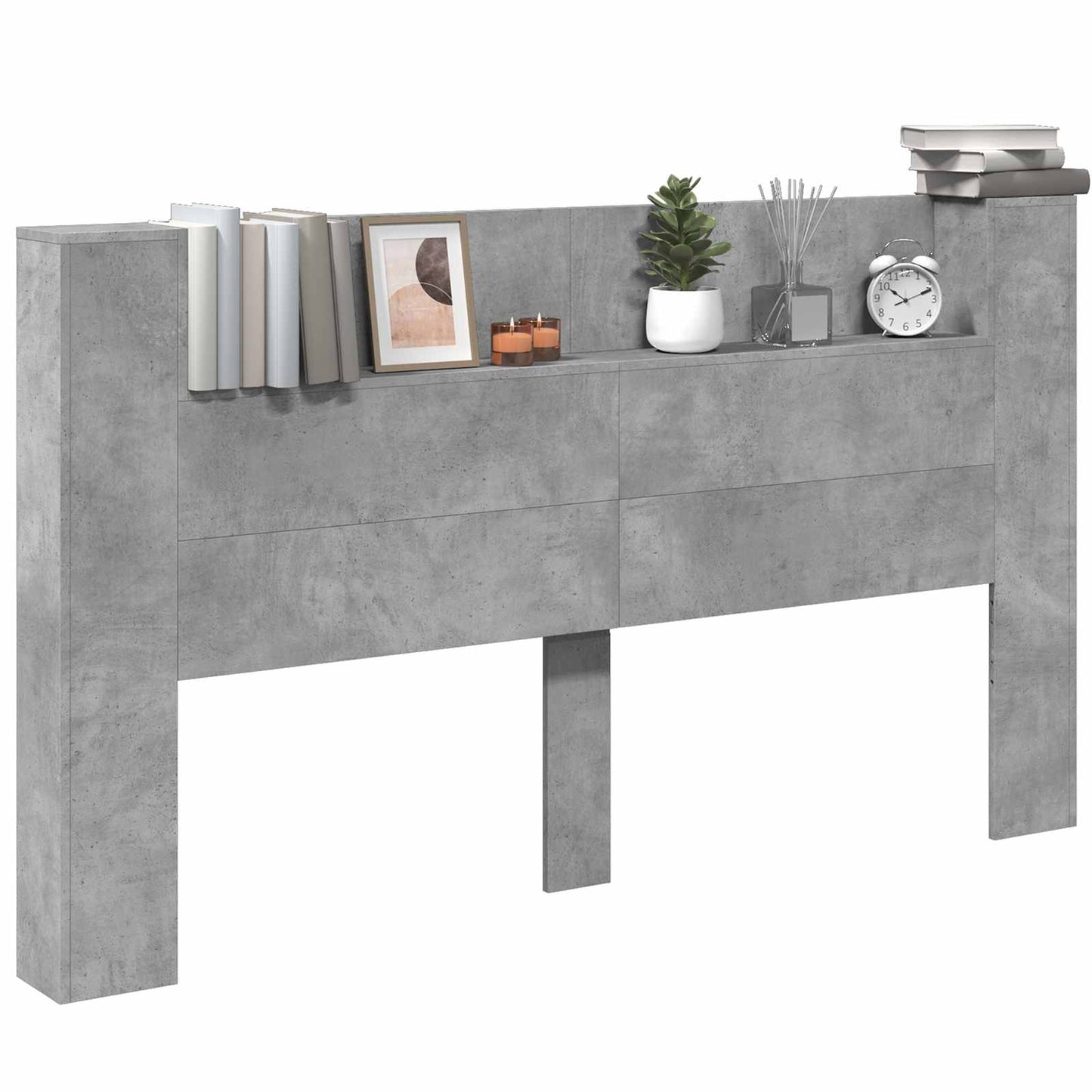 Headboard Concrete Grey Engineered Wood