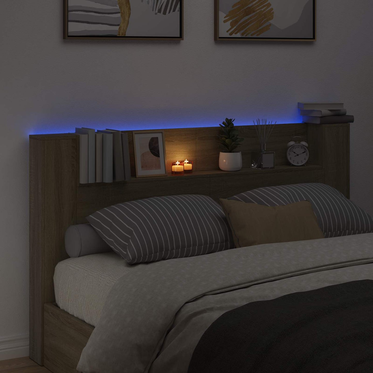 Headboard Sonoma Oak Engineered Wood