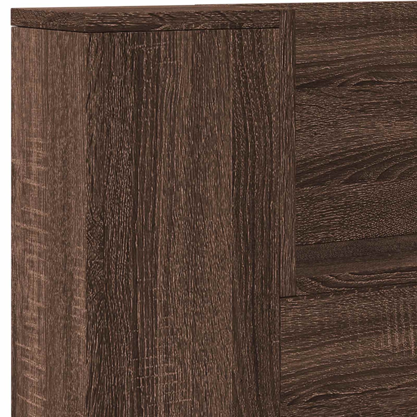 Headboard Brown Oak Engineered Wood